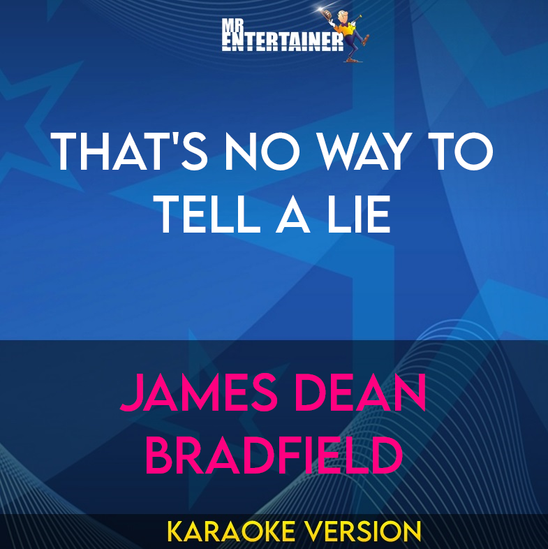 That's No Way To Tell A Lie - James Dean Bradfield (Karaoke Version) from Mr Entertainer Karaoke