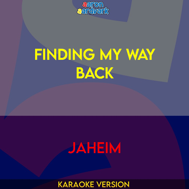 Finding My Way Back - Jaheim