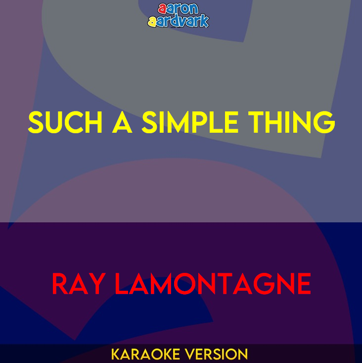 Such A Simple Thing - Ray LaMontagne