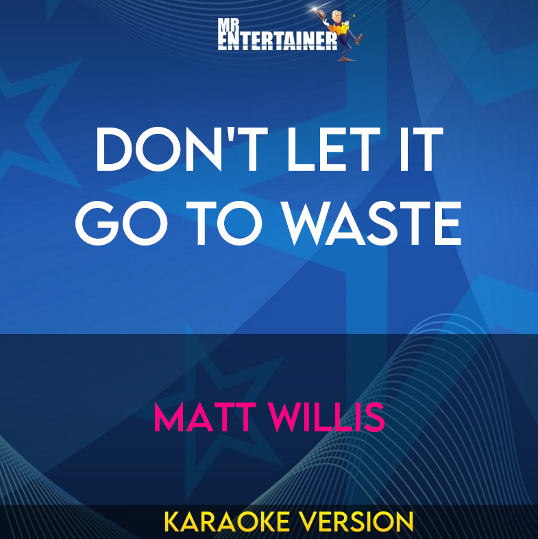 Don't Let It Go To Waste - Matt Willis (Karaoke Version) from Mr Entertainer Karaoke