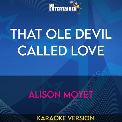 That Ole Devil Called Love - Alison Moyet (Karaoke Version) from Mr Entertainer Karaoke