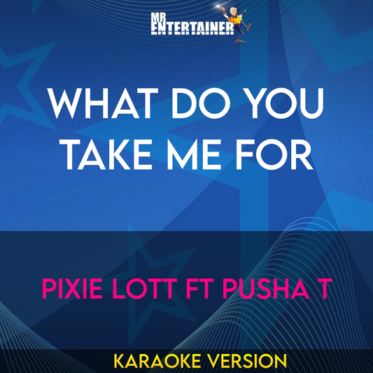 What Do You Take Me For - Pixie Lott Ft Pusha T (Karaoke Version) from Mr Entertainer Karaoke