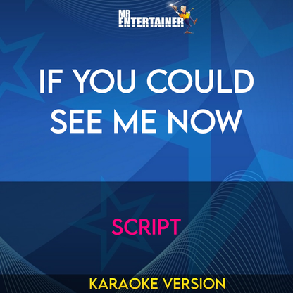 If You Could See Me Now - Script (Karaoke Version) from Mr Entertainer Karaoke