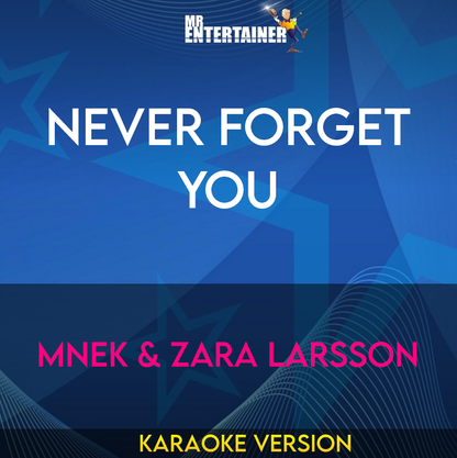 Never Forget You - MNEK & Zara Larsson (Karaoke Version) from Mr Entertainer Karaoke