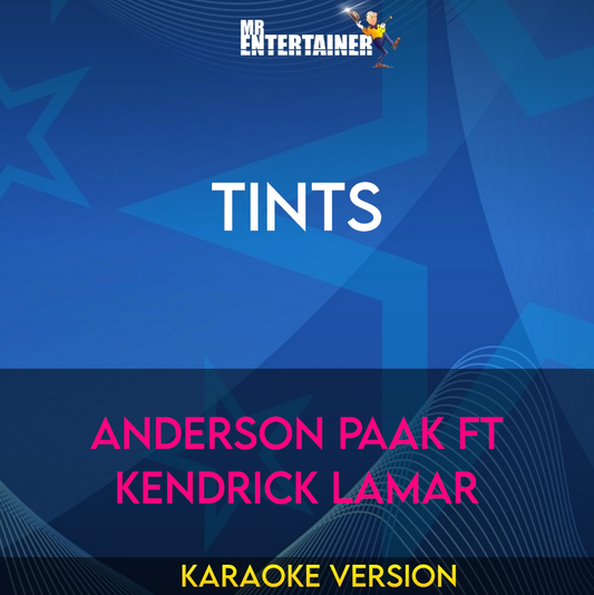 Tints - Anderson Paak ft Kendrick Lamar (Karaoke Version) from Mr Entertainer Karaoke