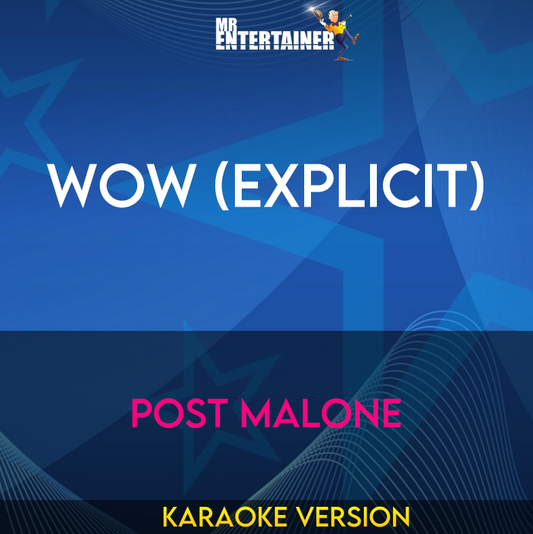 Wow (explicit) - Post Malone (Karaoke Version) from Mr Entertainer Karaoke