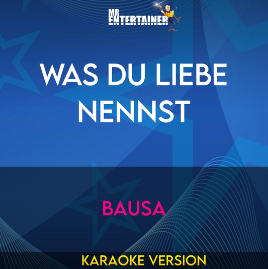 Was Du Liebe Nennst - Bausa (Karaoke Version) from Mr Entertainer Karaoke