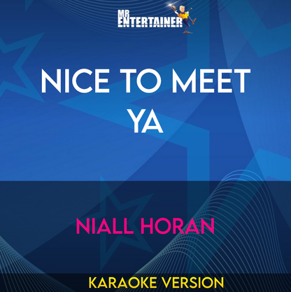 Nice To Meet Ya - Niall Horan (Karaoke Version) from Mr Entertainer Karaoke