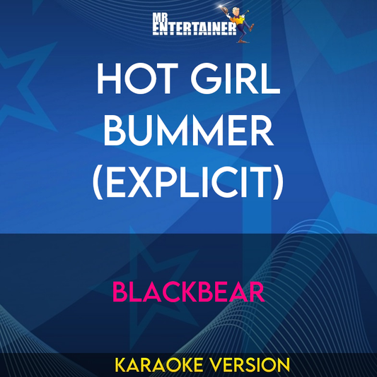 Hot Girl Bummer (explicit) - Blackbear (Karaoke Version) from Mr Entertainer Karaoke