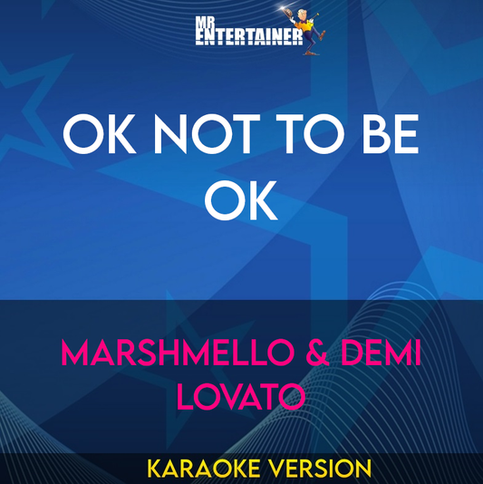 Ok Not To Be Ok - Marshmello & Demi Lovato (Karaoke Version) from Mr Entertainer Karaoke