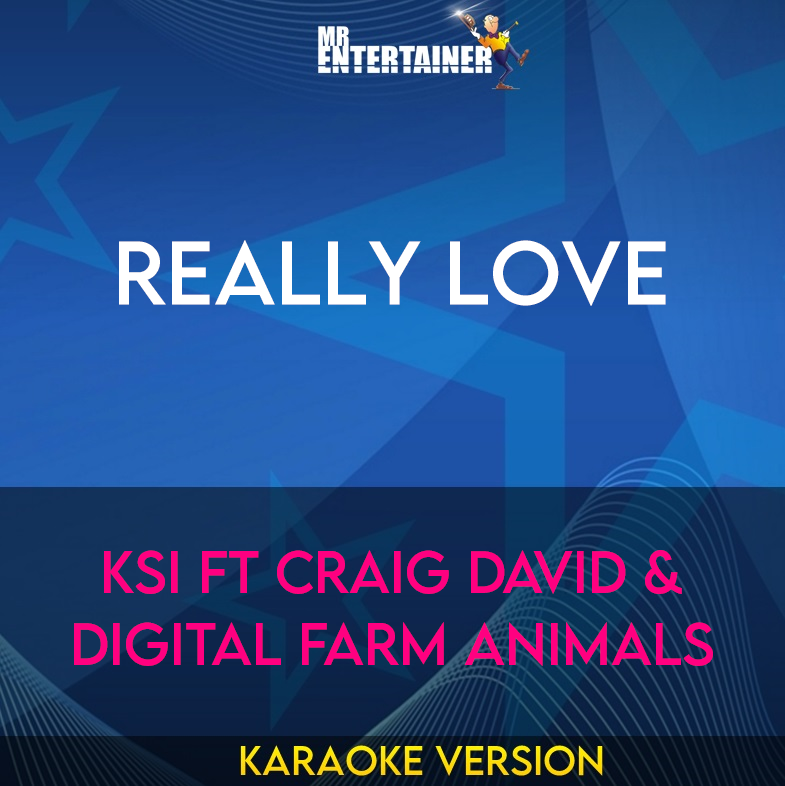 Really Love - KSI ft Craig David & Digital Farm Animals (Karaoke Version) from Mr Entertainer Karaoke