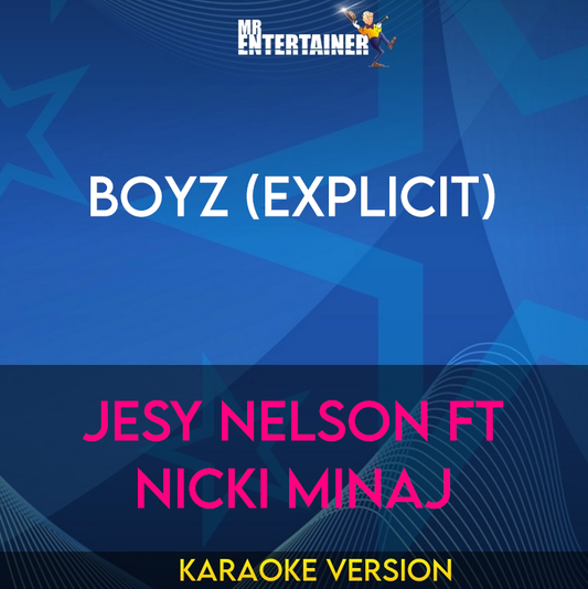 Boyz (explicit) - Jesy Nelson ft Nicki Minaj (Karaoke Version) from Mr Entertainer Karaoke