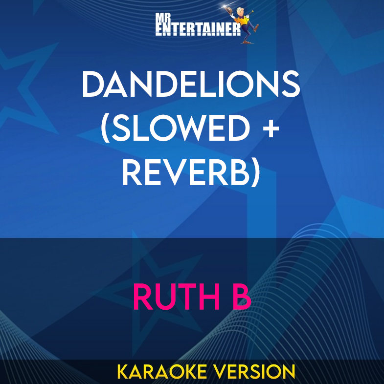 Dandelions (slowed + reverb) - Ruth B (Karaoke Version) from Mr Entertainer Karaoke