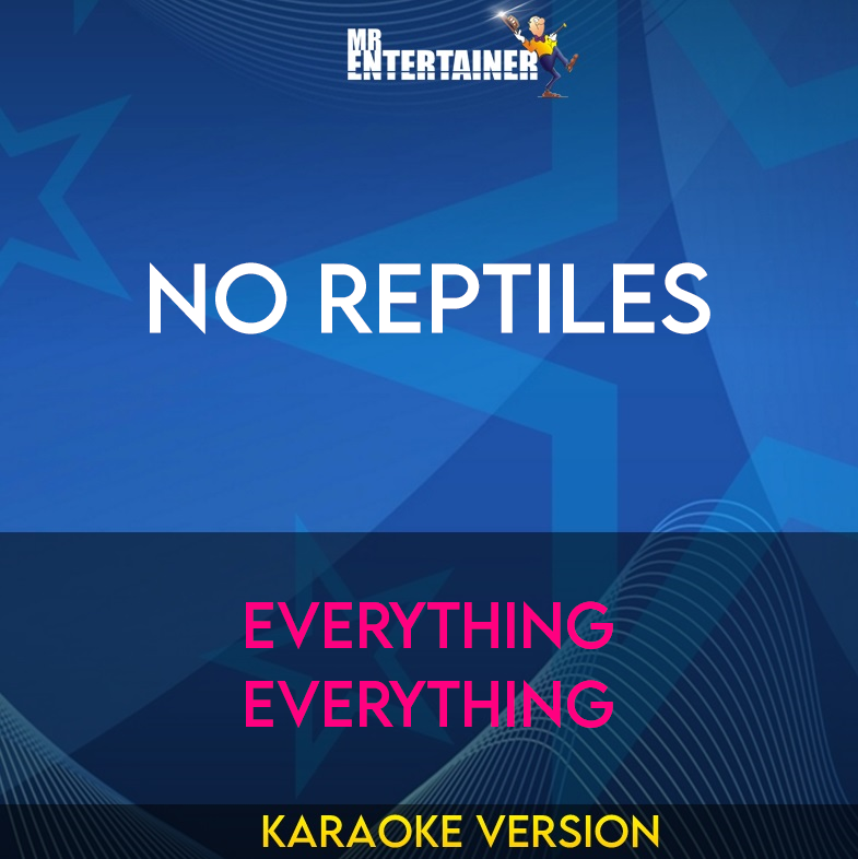 No Reptiles - Everything Everything (Karaoke Version) from Mr Entertainer Karaoke