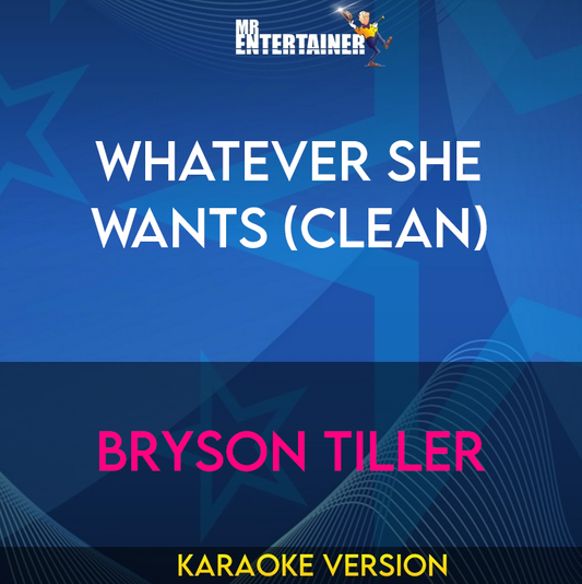 Whatever She Wants (clean) - Bryson Tiller (Karaoke Version) from Mr Entertainer Karaoke
