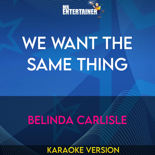 We Want The Same Thing - Belinda Carlisle (Karaoke Version) from Mr Entertainer Karaoke