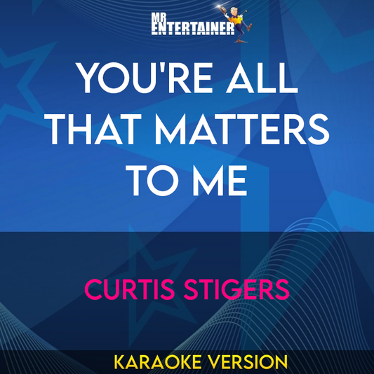 You're All That Matters To Me - Curtis Stigers (Karaoke Version) from Mr Entertainer Karaoke