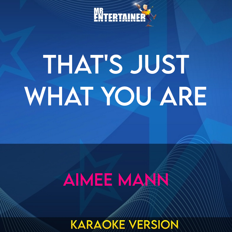That's Just What You Are - Aimee Mann (Karaoke Version) from Mr Entertainer Karaoke