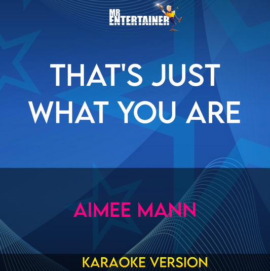 That's Just What You Are - Aimee Mann (Karaoke Version) from Mr Entertainer Karaoke