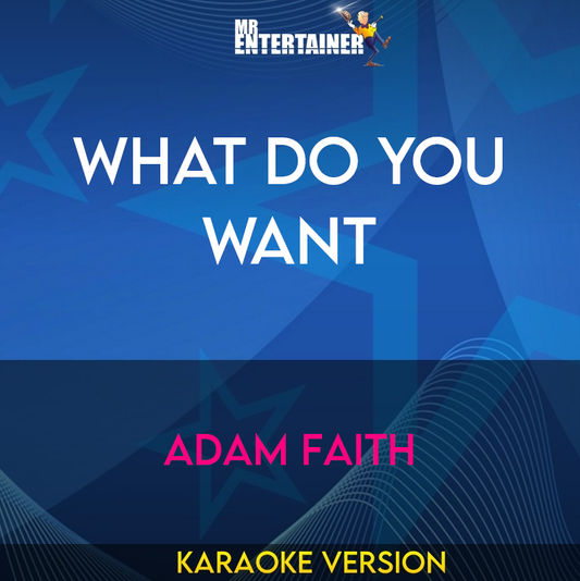 What Do You Want - Adam Faith (Karaoke Version) from Mr Entertainer Karaoke