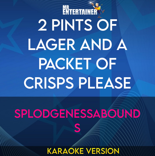 2 Pints Of Lager And A Packet Of Crisps Please - Splodgenessabounds (Karaoke Version) from Mr Entertainer Karaoke