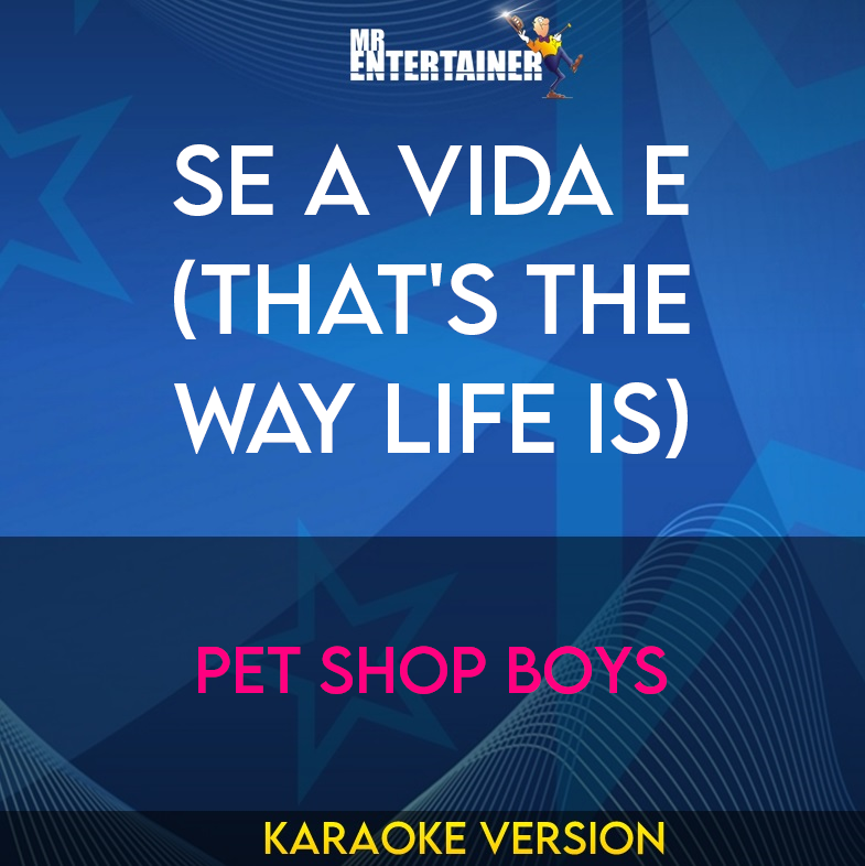 Se A Vida E (That's The Way Life Is) - Pet Shop Boys (Karaoke Version) from Mr Entertainer Karaoke