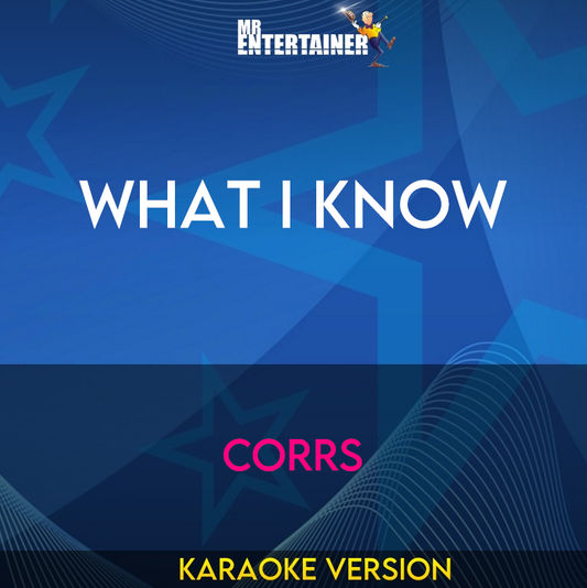 What I Know - Corrs (Karaoke Version) from Mr Entertainer Karaoke
