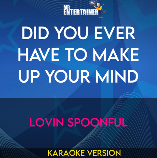 Did You Ever Have To Make Up Your Mind - Lovin Spoonful (Karaoke Version) from Mr Entertainer Karaoke