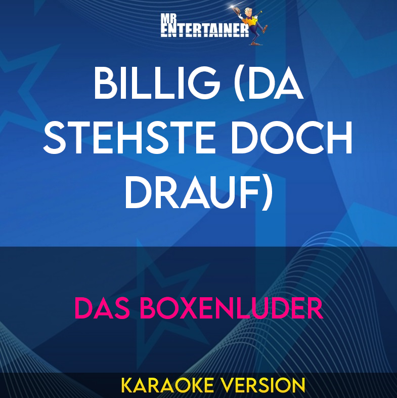 Billig (da Stehste Doch Drauf) - Das Boxenluder (Karaoke Version) from Mr Entertainer Karaoke