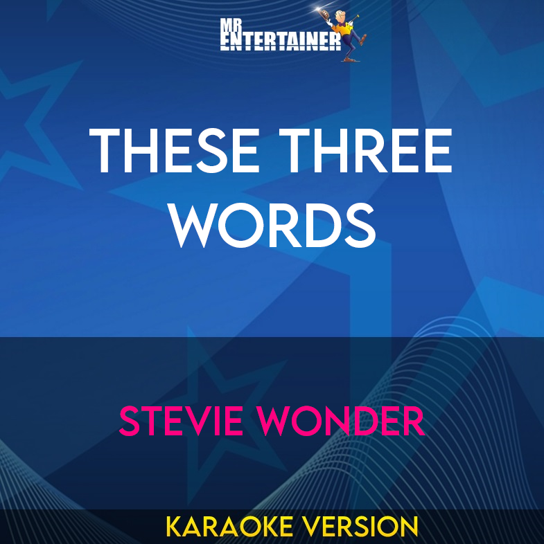 These Three Words - Stevie Wonder (Karaoke Version) from Mr Entertainer Karaoke