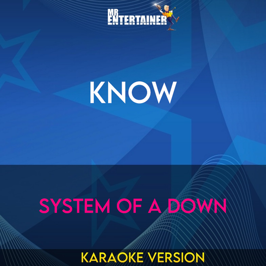 Know - System Of A Down (Karaoke Version) from Mr Entertainer Karaoke