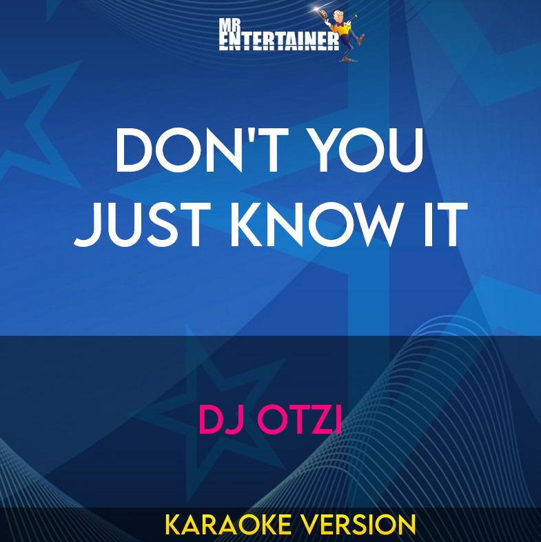 Don't You Just Know It - DJ Otzi (Karaoke Version) from Mr Entertainer Karaoke