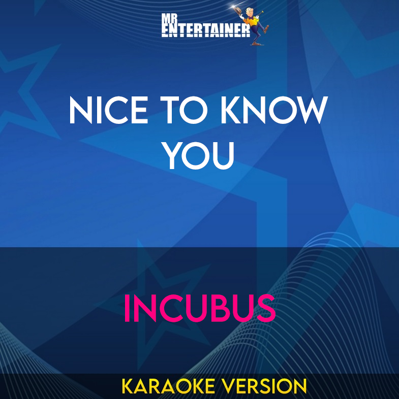 Nice To Know You - Incubus (Karaoke Version) from Mr Entertainer Karaoke