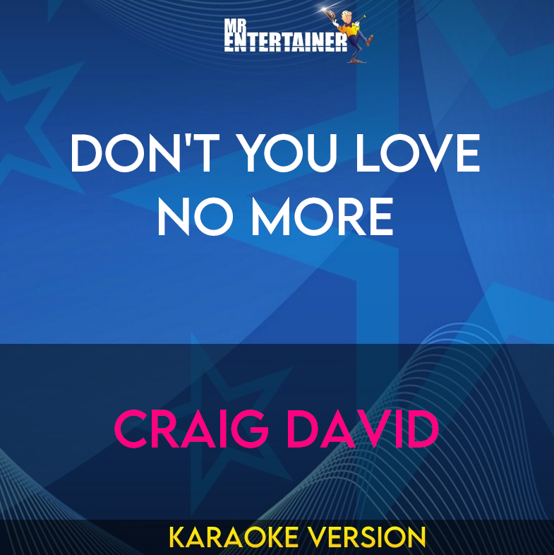 Don't You Love No More - Craig David (Karaoke Version) from Mr Entertainer Karaoke