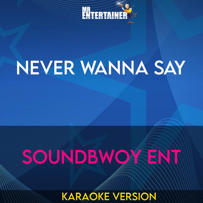 Never Wanna Say - Soundbwoy Ent (Karaoke Version) from Mr Entertainer Karaoke