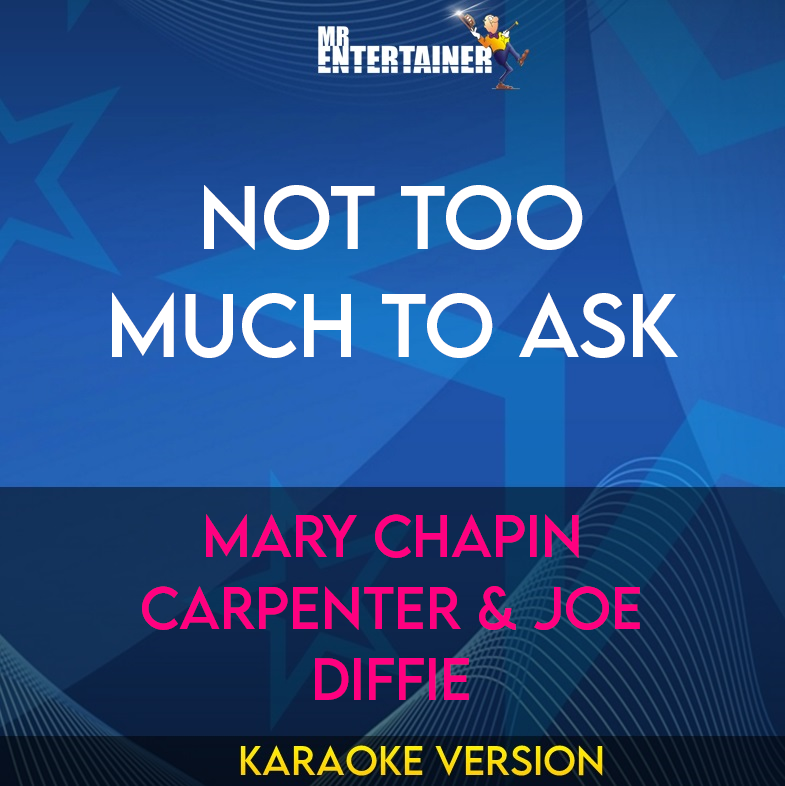 Not Too Much To Ask - Mary Chapin Carpenter & Joe Diffie (Karaoke Version) from Mr Entertainer Karaoke