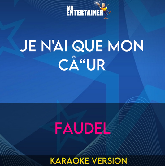 Je N'Ai Que Mon CÅ“ur - Faudel (Karaoke Version) from Mr Entertainer Karaoke