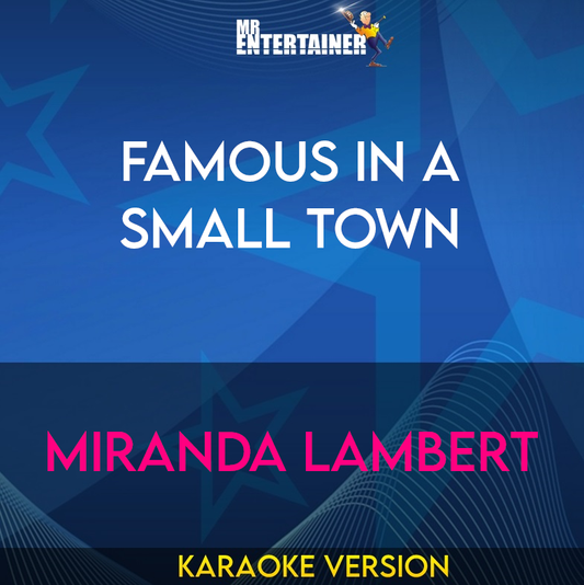 Famous In A Small Town - Miranda Lambert (Karaoke Version) from Mr Entertainer Karaoke