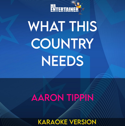 What This Country Needs - Aaron Tippin (Karaoke Version) from Mr Entertainer Karaoke