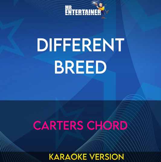 Different Breed - Carters Chord (Karaoke Version) from Mr Entertainer Karaoke