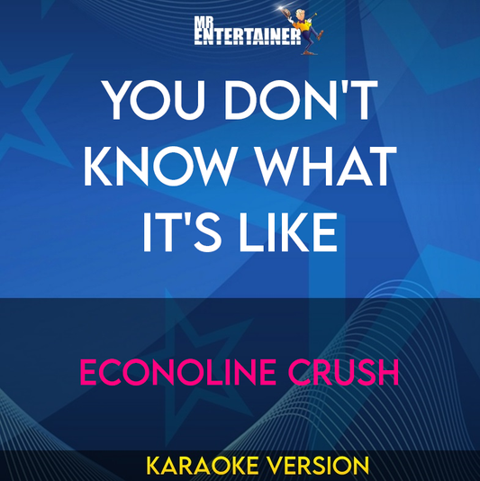 You Don't Know What It's Like - Econoline Crush (Karaoke Version) from Mr Entertainer Karaoke