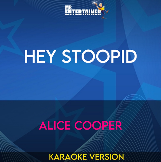 Hey Stoopid - Alice Cooper (Karaoke Version) from Mr Entertainer Karaoke