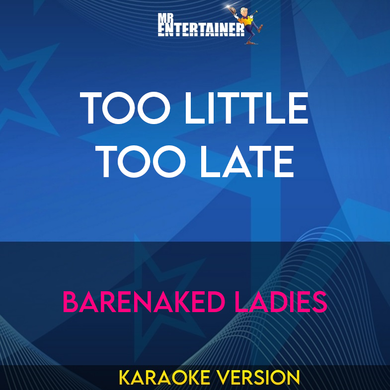 Too Little Too Late - Barenaked Ladies (Karaoke Version) from Mr Entertainer Karaoke