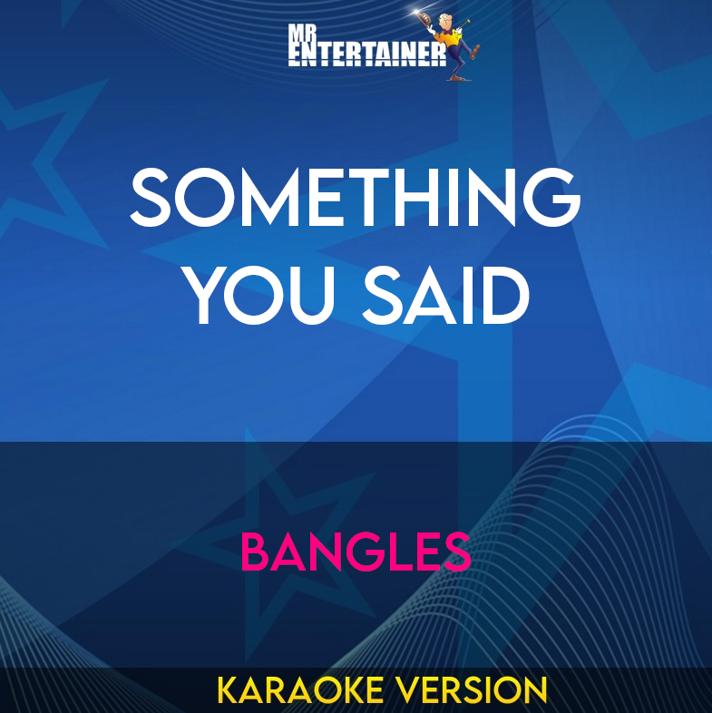 Something You Said - Bangles (Karaoke Version) from Mr Entertainer Karaoke