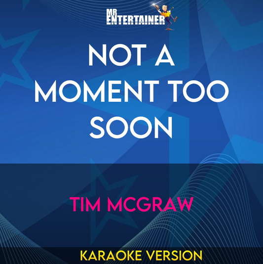 Not A Moment Too Soon - Tim McGraw (Karaoke Version) from Mr Entertainer Karaoke