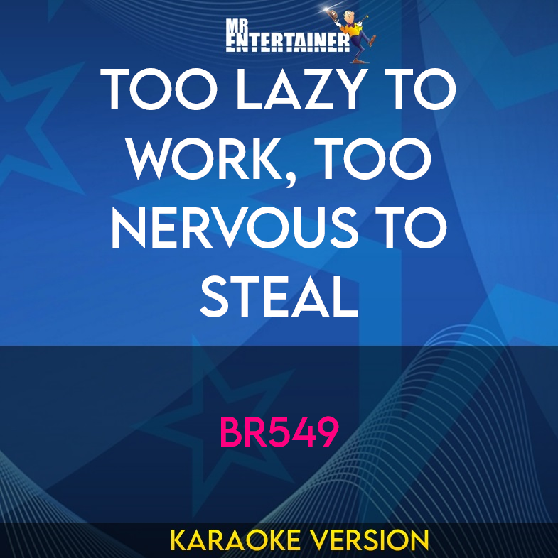 Too Lazy To Work, Too Nervous to Steal - BR549 (Karaoke Version) from Mr Entertainer Karaoke