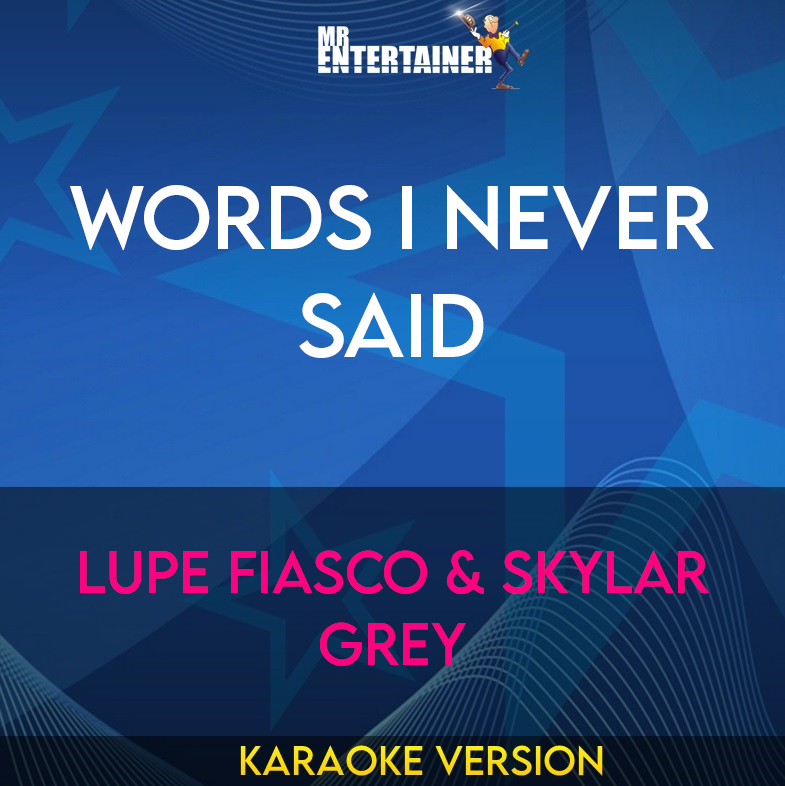 Words I Never Said - Lupe Fiasco & Skylar Grey (Karaoke Version) from Mr Entertainer Karaoke