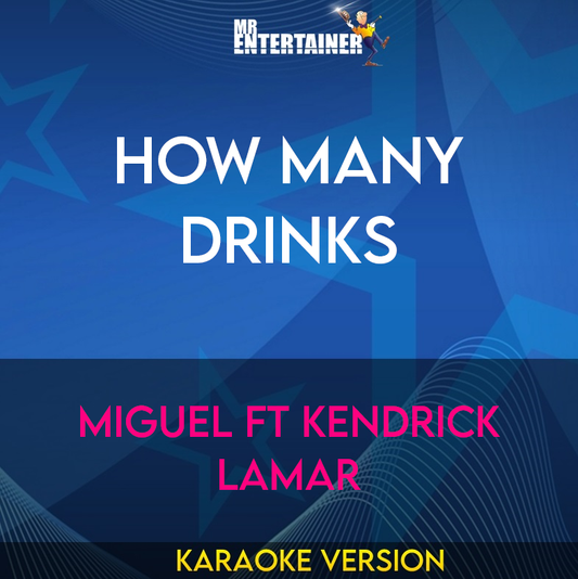 How Many Drinks - Miguel ft Kendrick Lamar (Karaoke Version) from Mr Entertainer Karaoke