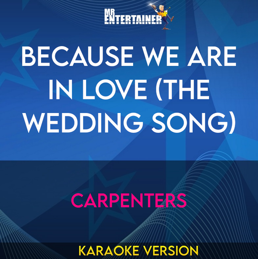 Because We Are in Love (The Wedding Song) - Carpenters (Karaoke Version) from Mr Entertainer Karaoke