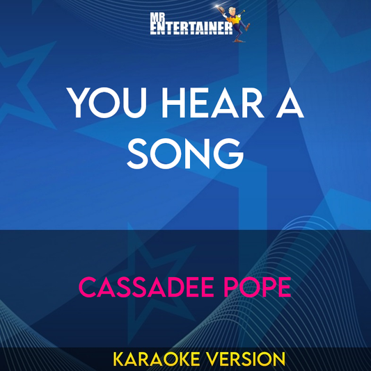You Hear A Song - Cassadee Pope (Karaoke Version) from Mr Entertainer Karaoke
